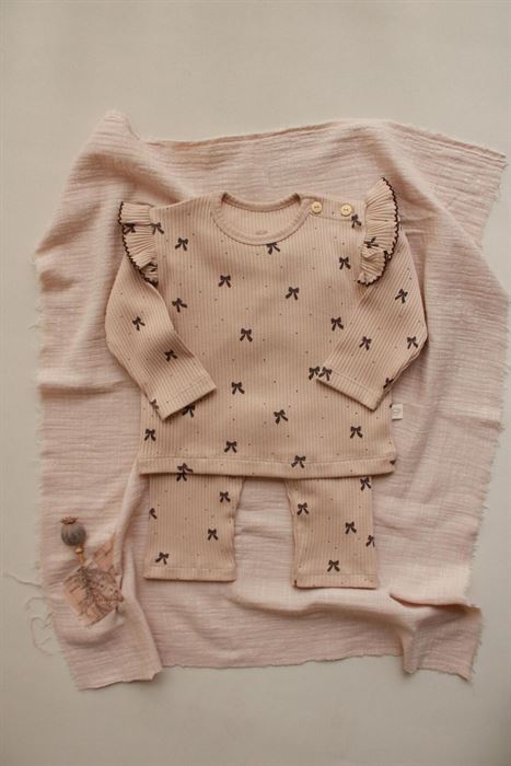 Kurdele Baskılı Fancy Girls Alt Üst Takım