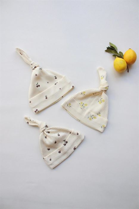 Mona Serisi 3lü Yenidoğan Şapka