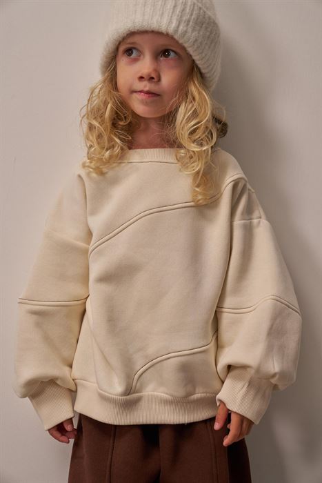 Kestane Dikiş Detaylı Sweatshirt