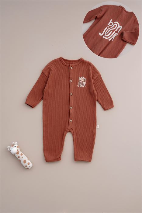 Bonjour Düğmeli Bebek Tulum