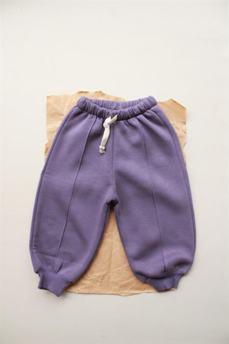 Mor Polarlı Eşofman Altı