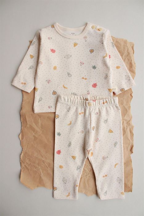 Meyve Baskılı Bebek Alt Üst Takım