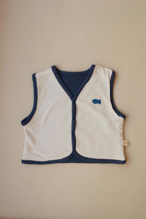 Balık Nakışlı Çift Taraflı Yelek