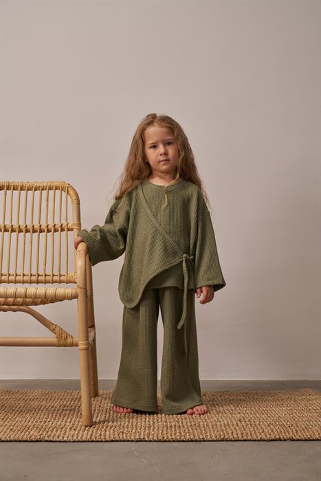 Haki Waffle Bağlamalı Takım