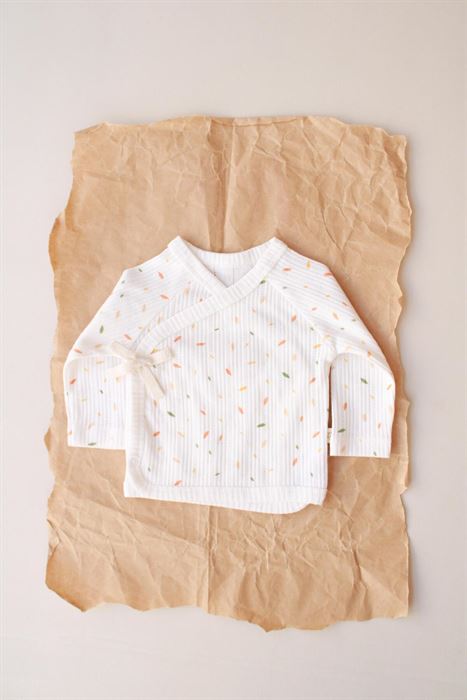 Colorful Baskılı Kruvaze Yenidoğan Üst