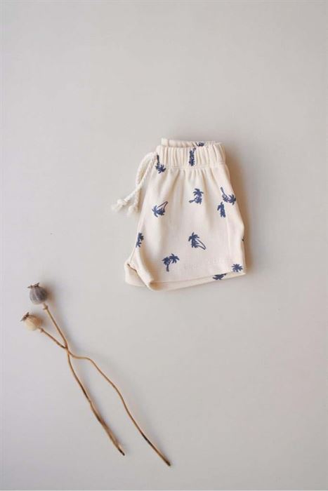 Palmiye Desen Kaşkorse Şort