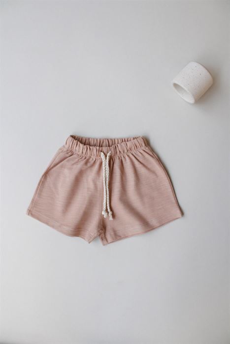 Bej Bağcıklı Basic Şort