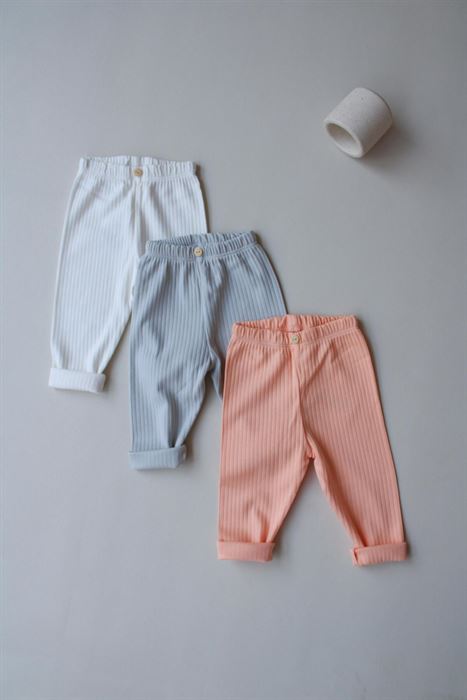 3lü Bebek Fitilli Kız Tayt Model 4