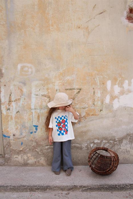 Domates Baskılı T-shirt Müslin Pantolon Takım