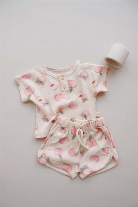 Şeftali Baskı Kaşkorse Alt Üst Takım