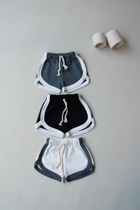 3'lü Biyeli Penye Şort Model 7