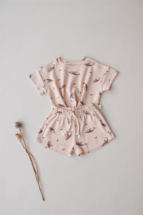 Balina Desen Kaşkorse Şortlu Takım