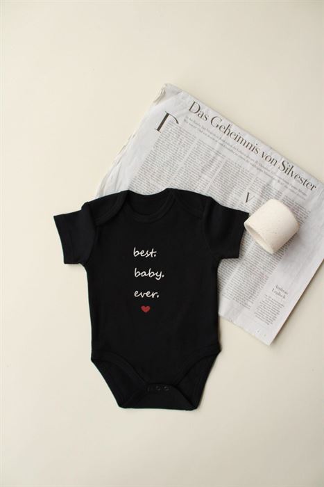 Baby Nakışlı Kısa Kollu Body Zıbın