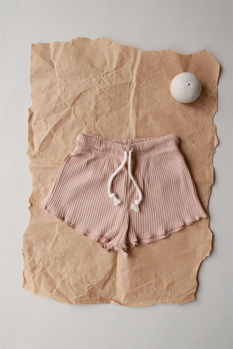 Koyu Bej Fitilli Kız Şort