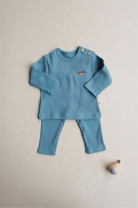 Mavi Sloth Alt Üst Takım