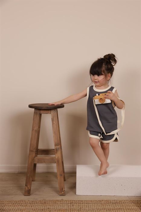 Antrasit Unisex Atlet Şort Takım