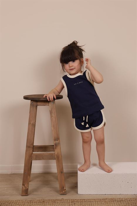 Lacivert Unisex Atlet Şort Takım