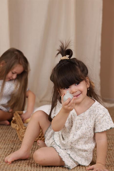 Sarmaşık Baskı Kız Şort Takım