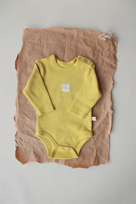 Yeşil Basic Etiketli Uzun Kollu Body