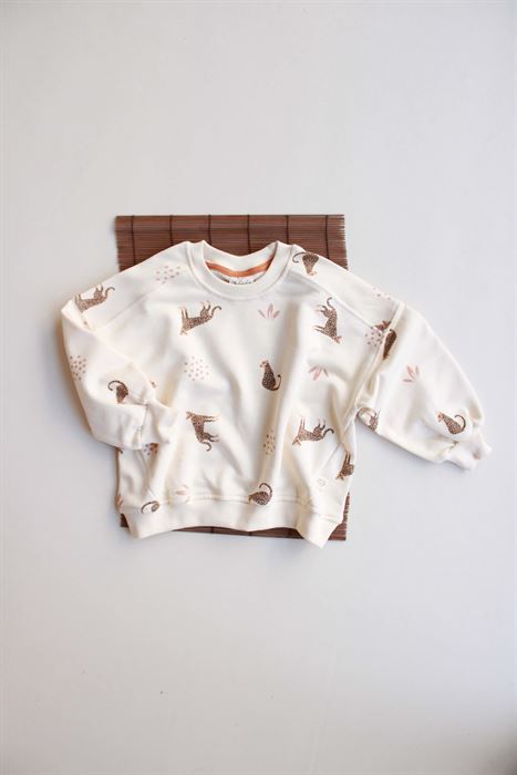 Leopar Baskılı Sweatshirt