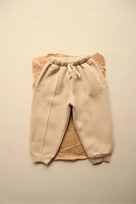 Bej Eşofman Altı İçi Polarlı