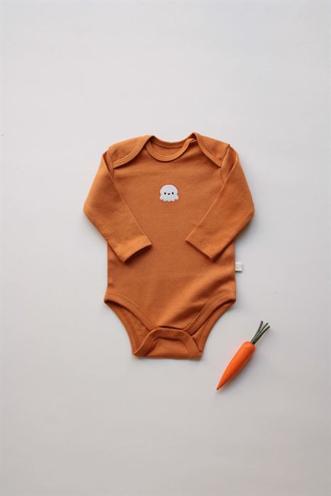 Ahtapot Nakışlı Uzun Kollu Body