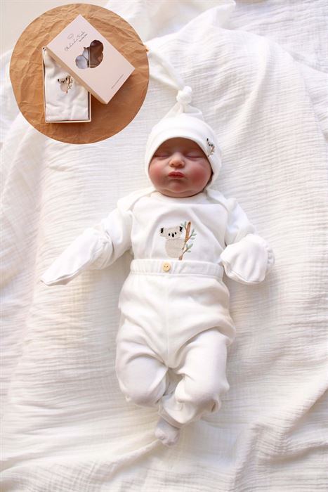 Koala Nakışlı 5li Uzun Kollu Yenidoğan Set (0-3 Ay)