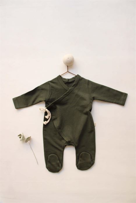 Koyu Haki Bebek Patikli Tulum