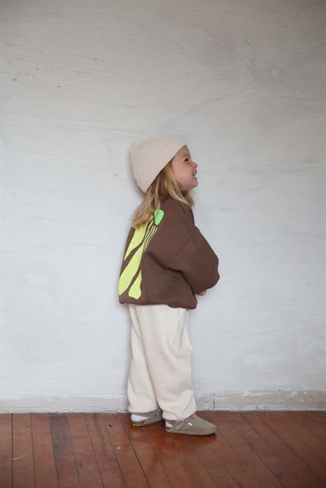 Sarı Sırt Baskılı Çocuk Eşofman Takımı