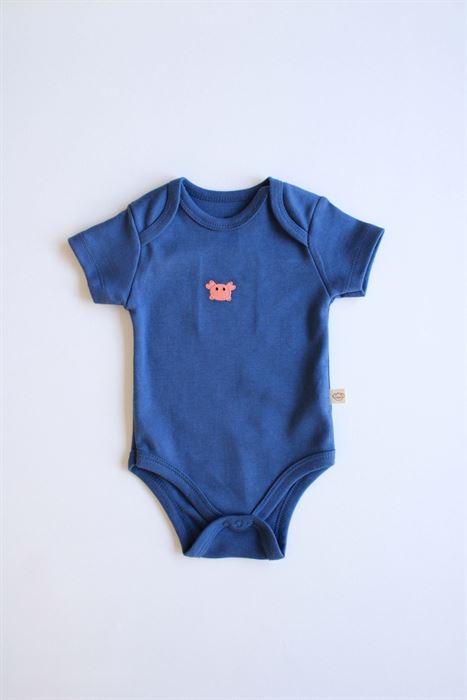 Yengeç Nakışlı Kısa Kollu Body