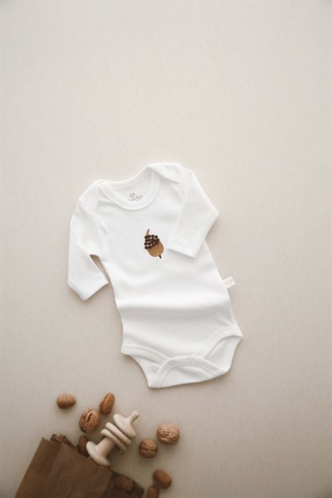 Palamut Nakışlı Uzun Kollu Body