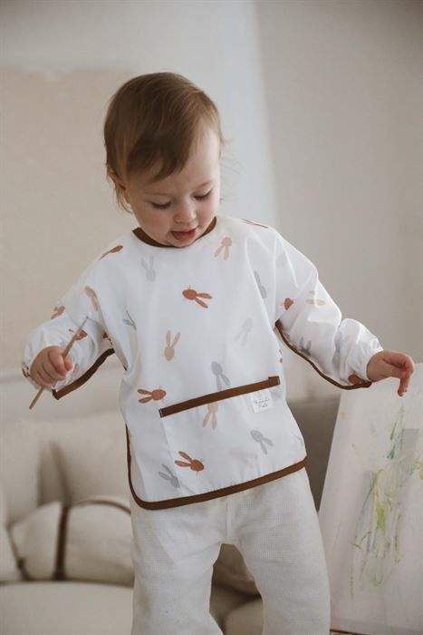 Tavşan Uzun Kollu Sıvı Geçirmez Aktivite Önlük (6-36 Ay)