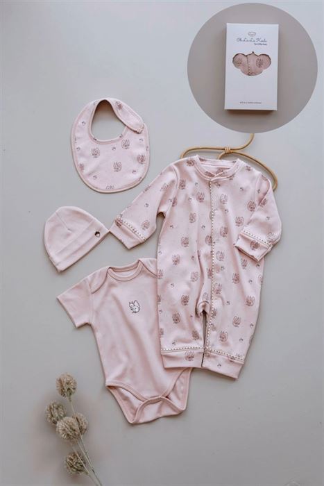 Somon Sincap Serisi 4lü Yenidoğan Set (0-3 Ay)