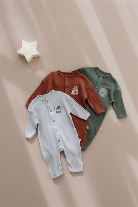 Little Chill Serisi 3'lü baskılı Tulum Set