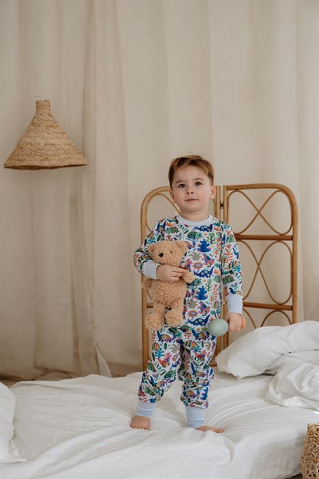 Dinozor Baskılı Color Shapes Çocuk Pijama Seti