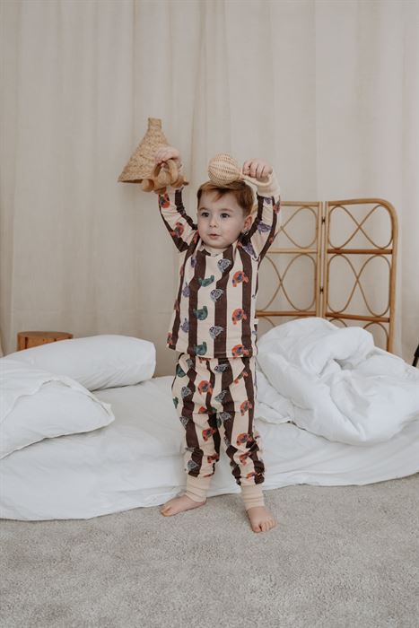 Kazak Baskılı Color Shapes Çocuk Pijama Seti