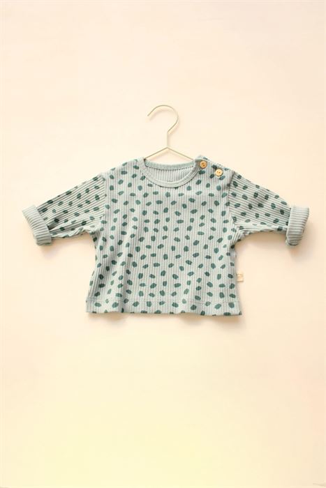 Sulu Boya Baskılı Bebek Üst