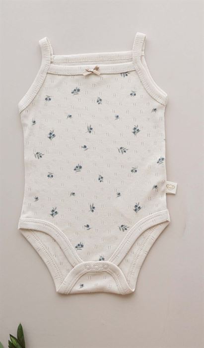Zeytin Baskılı İp Askılı Bebek Body