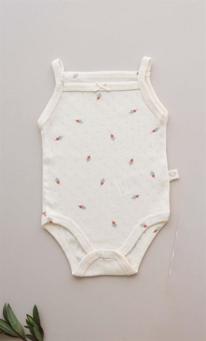 Turp Baskılı İp Askılı Bebek Body