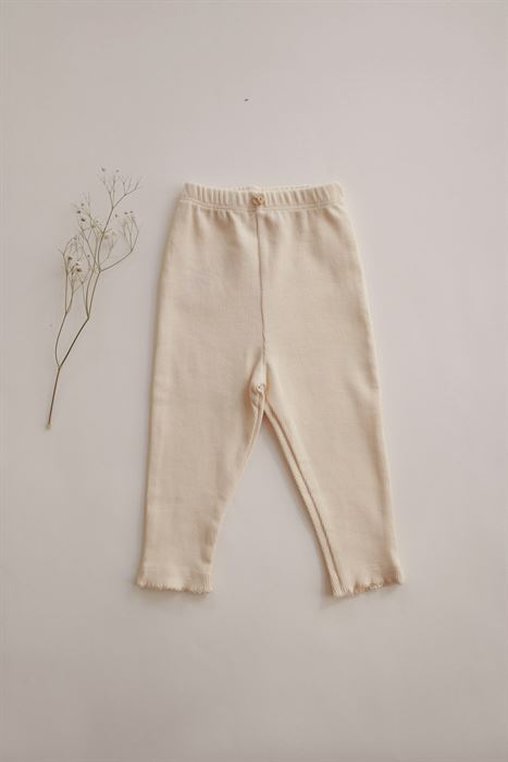 Krem Paça Dantelli Kaşkorse Tayt