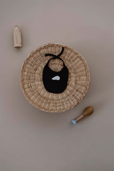 Kutup Ayısı Nakışlı Siyah Biyeli Önlük