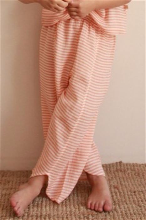 Turuncu Paça Detaylı Pantolon