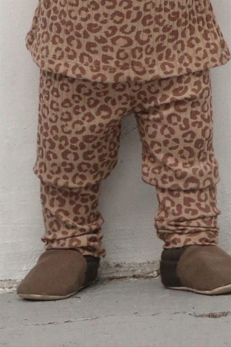 Leopar Desenli Bebek Tayt
